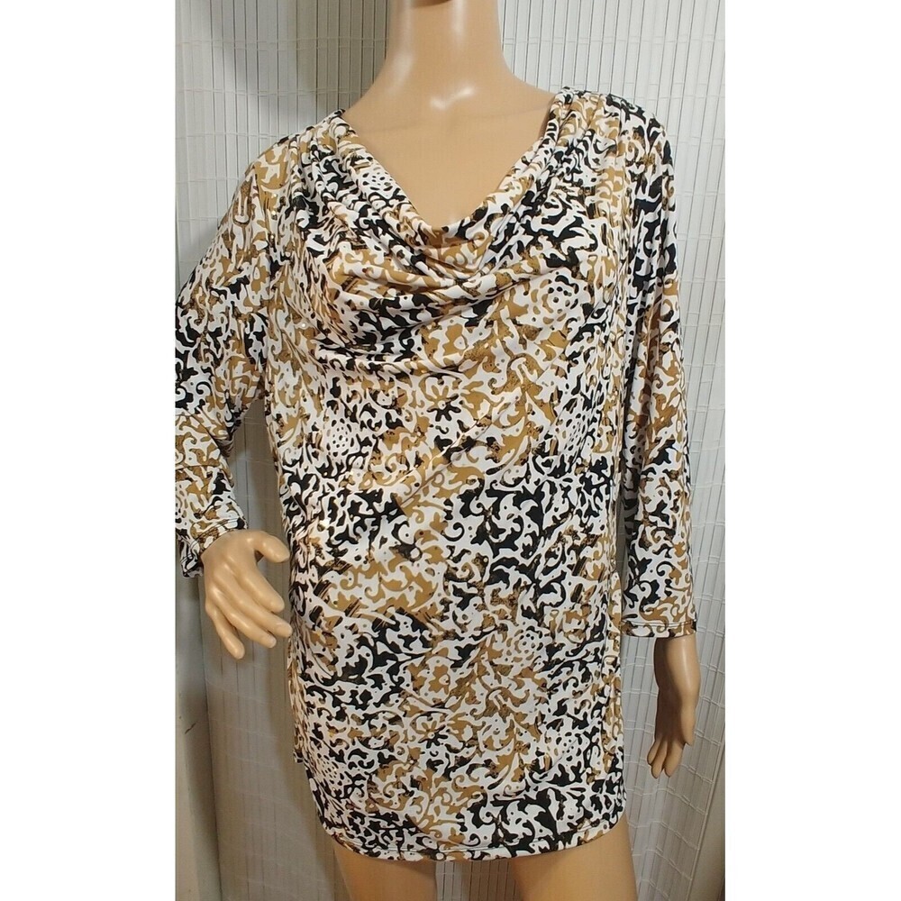 Style co  Blouse Size XL With Sequins Stretch